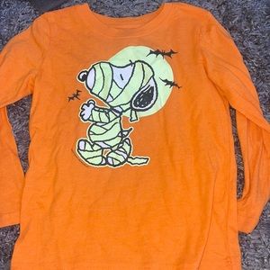 NWOT Snoopy glow in the dark long sleeve shirt 5T 🎃